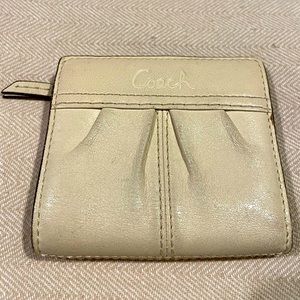 Off-white Coach Small Wallet with change holder